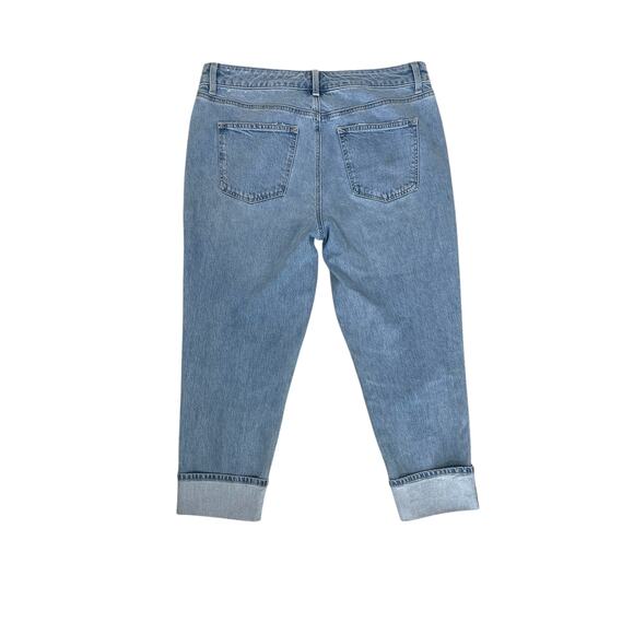 Talbots Everyday Relaxed Jean Cuffed Selene Wash Size 10 Petite Classic Casual - Picture 5 of 14